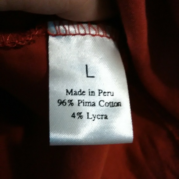 Daisy Cotton orange T-shirt Top - Picture 4 of 5